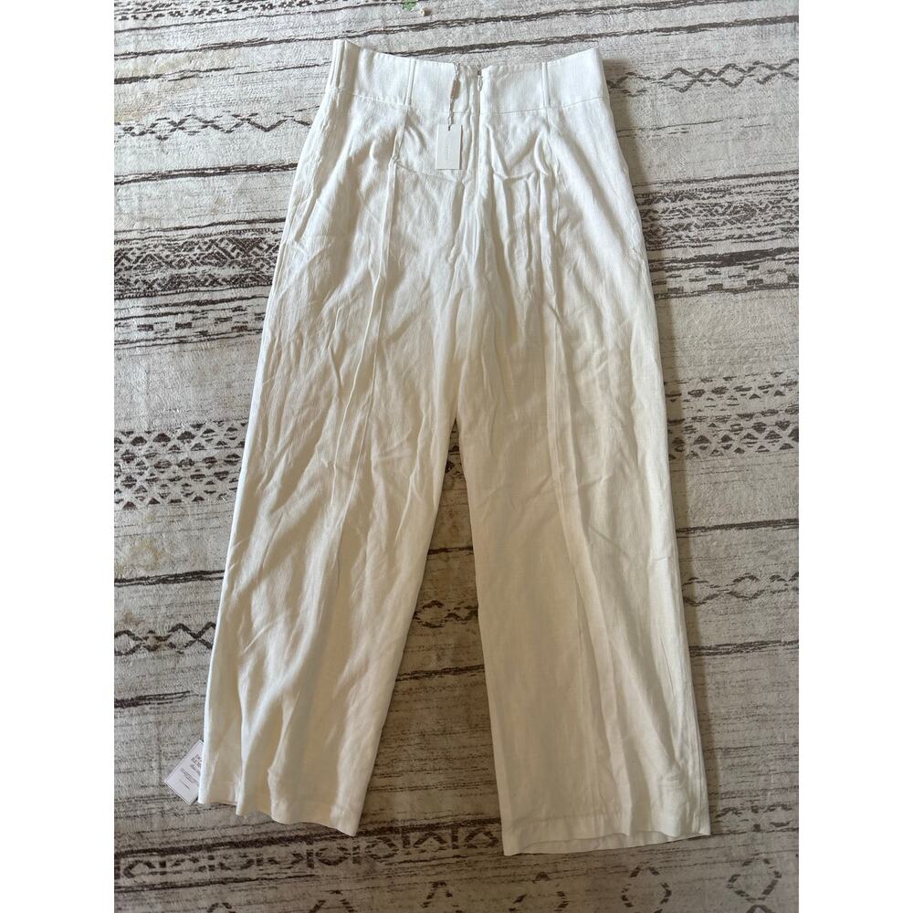 New JLUXLABEL Lined Linen Wide Leg Pants XXL